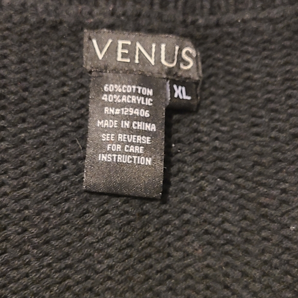 Venus size XL black/white sweater - Picture 13 of 13